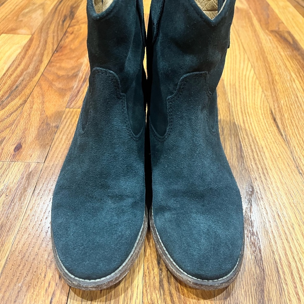 Women Isabel Marant Crisi hidden wedge ankle boot faded blacksuede,Size 37 Flaws - Picture 3 of 11
